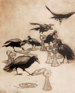 seven ravens by Arthur Rackham